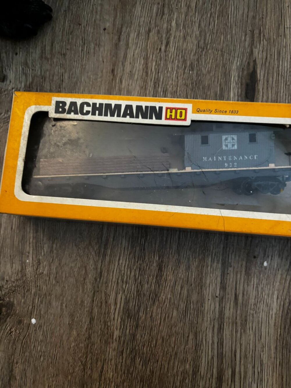 Bachmann HO Maintenance Car Railroad Train Railroad display set up 932 w/box